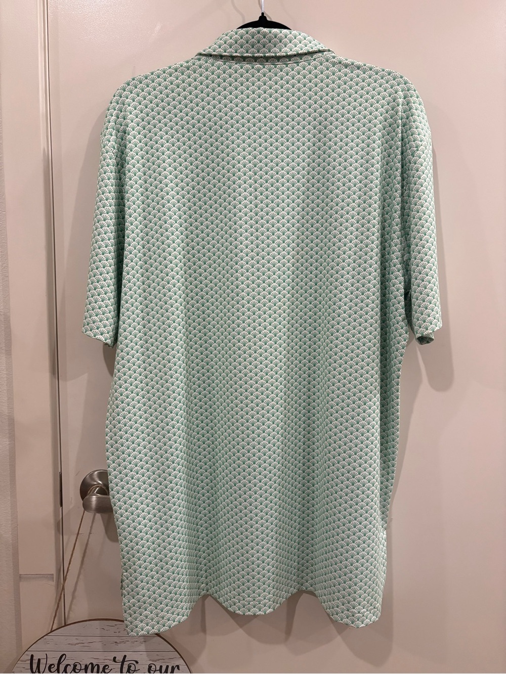 Turtleson Men's performance Mint Polo Shirt - Picture 7 of 8